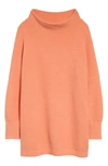 Free People Ottoman Slouchy Tunic In Electric Tangerine