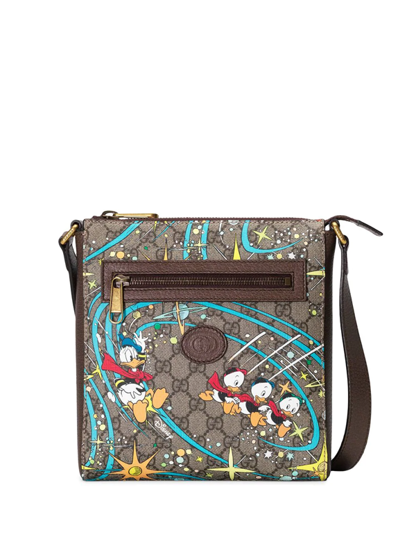 Gucci X Disney Donald Duck Messenger Bag In Neutrals | ModeSens