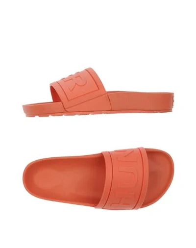 Hunter Sandals In Salmon Pink