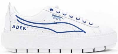Pre-owned Puma Platform Trace Ader Error (women's) In  White/surf The Web