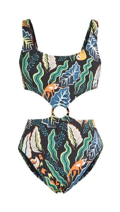 Solid & Striped The Bailey One Piece In Jungle Print