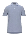 Barba Napoli Polo Shirt In Slate Blue