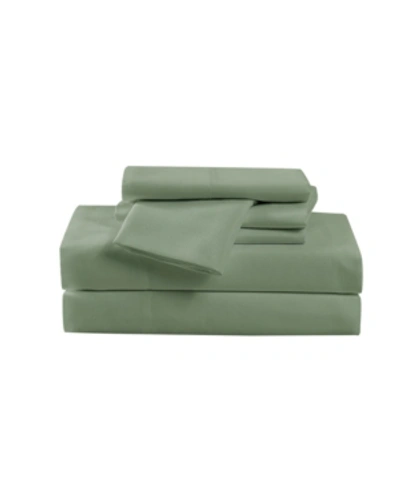 Pem America Heritage Solid Twin Xl 4 Piece Sheet Set Bedding In Green