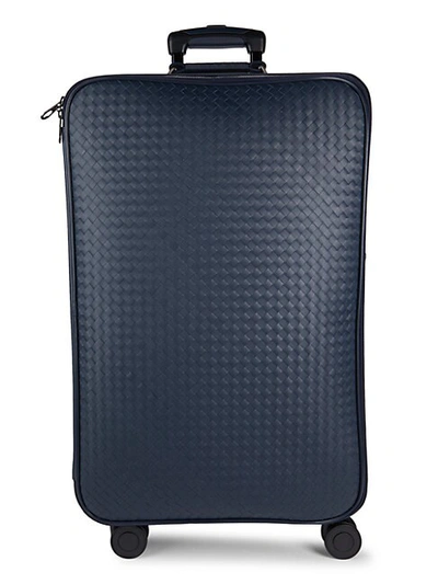 Bottega Veneta Checkered Spinner Suitcase