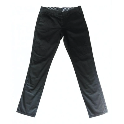 Pre-owned Polo Ralph Lauren Straight Pants In Black