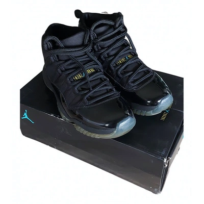 Pre-owned Jordan 11 Patent Leather High Trainers In Black