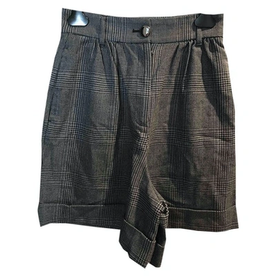 Pre-owned Dolce & Gabbana Wool Shorts In Grey