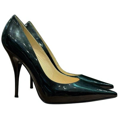 Pre-owned Casadei Patent Leather Heels In Black