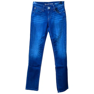 Pre-owned Faith Connexion Straight Jeans In Blue