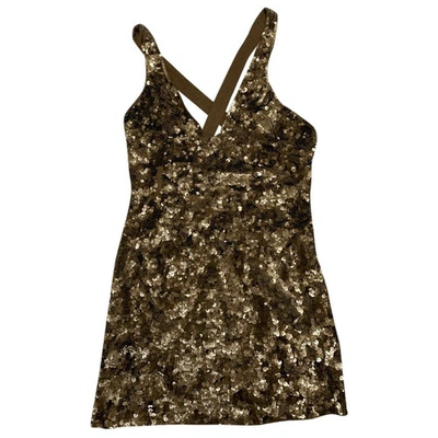 Pre-owned French Connection Mini Dress In Metallic