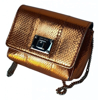 Pre-owned Jimmy Choo Leather Bag In Gold