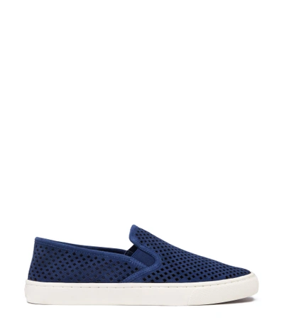 Tory Burch Jesse Perforated Sneaker In Navy Sea | ModeSens