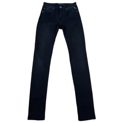 Pre-owned Replay Slim Jeans In Anthracite