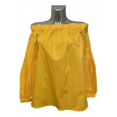Pre-owned Michael Kors Yellow Cotton Top