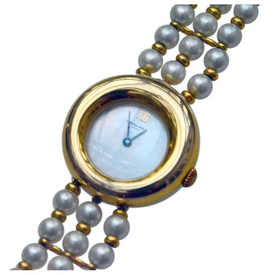 Pre-owned Chaumet Yellow Gold Watch In White
