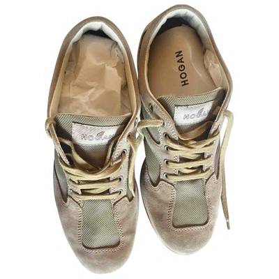 Pre-owned Hogan Lace Ups In Beige