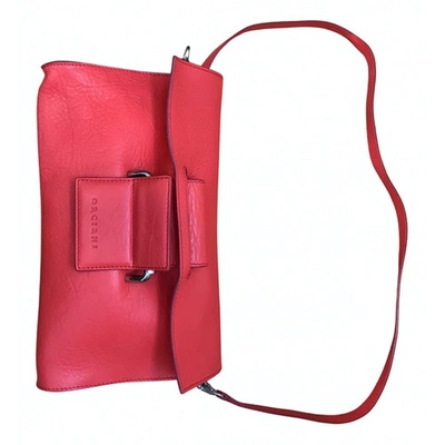 Pre-owned Orciani Leather Crossbody Bag In Red