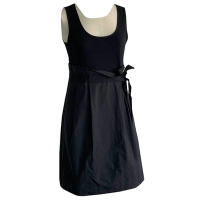 Pre-owned Dkny Mid-length Dress In Black