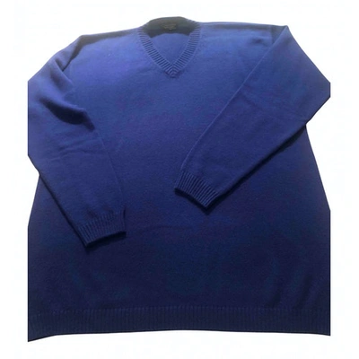 Pre-owned Cruciani Cashmere Pull In Blue