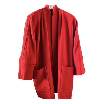 Pre-owned Escada Coat In Red