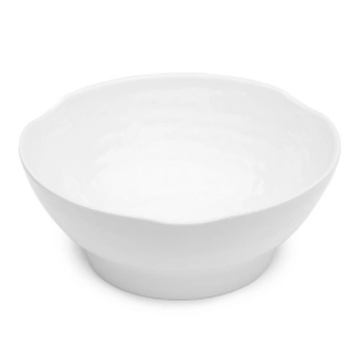 Q Squared Pearl Melamine 12" Serving Bowl In White
