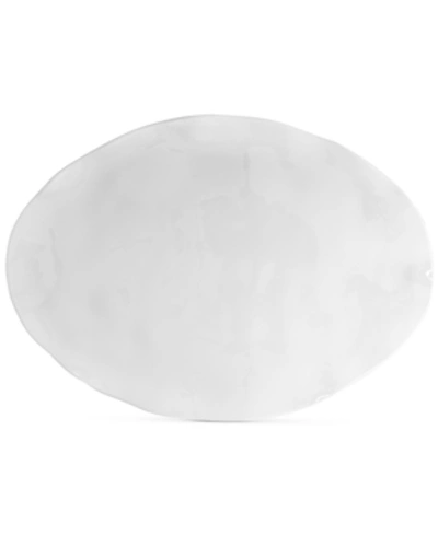 Q Squared Ruffle Melamine 18" X 13" Large Oval Platter