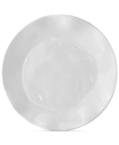 Q Squared Ruffle White Melamine Salad Plate, Set Of 4