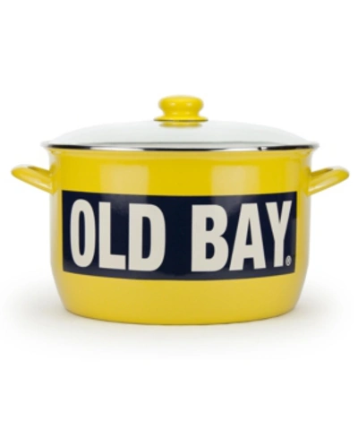 Golden Rabbit Old Bay Enamelware Collection 18 Quart Stock Pot In Multi