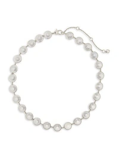 Kate Spade Silver-plated Cubic Zirconia Chandelier Collar Necklace, 16" + 3" Extender