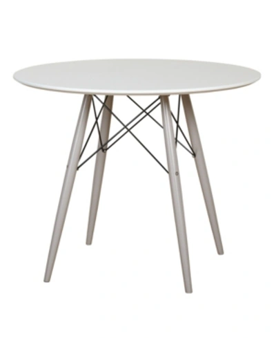 Buylateral Mid-century Elba Dining Table In White