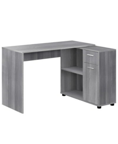 Monarch Specialties Computer Desk - 46" L With A Storage Cabinet In Gray