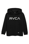 Rvca Logo Hoodie In Black