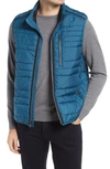 Bugatchi Quilted Vest In Peacock