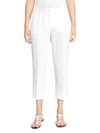 Dolce & Gabbana Women's Jacquard Ankle Pants In White