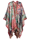 Etro Women's Jacquard Patchwork Floral Cape In Neutral