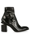 Alexander Wang Women's Anna Patent Sock Boots In Black