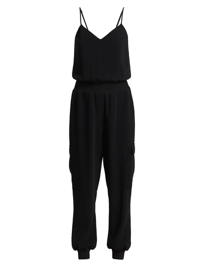 Cinq À Sept Amia Crepe Jumpsuit In Black