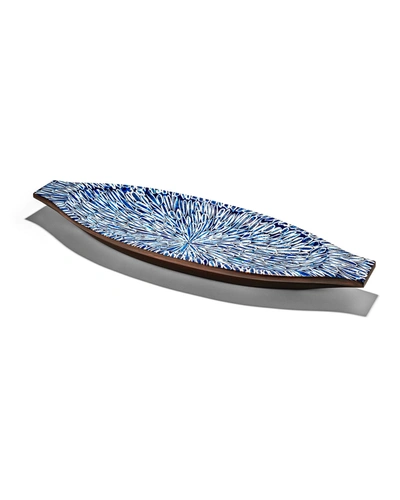 Ladorada Blue Amendro Centerpiece In Blue Almendro