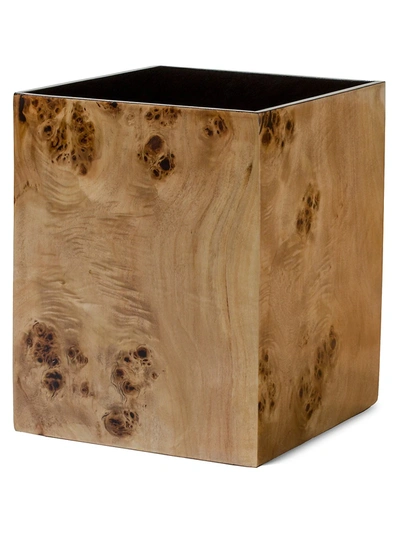 Ladorada Burl Veneer Wastebasket