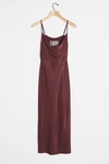 Anthropologie By  Elyse Bias Slip Dress In Purple