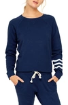 Sol Angeles Essential Fleece Pullover In Cobalt