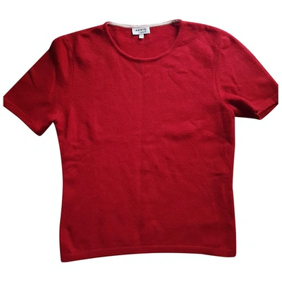 Pre-owned Akris Punto Cashmere Blouse In Red