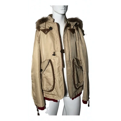 Pre-owned Dsquared2 Beige Polyester Coat