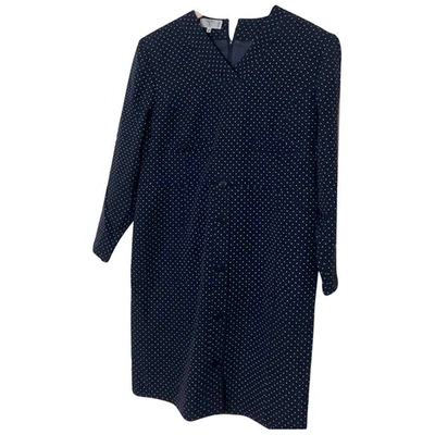 Pre-owned Valentino Dress In Navy
