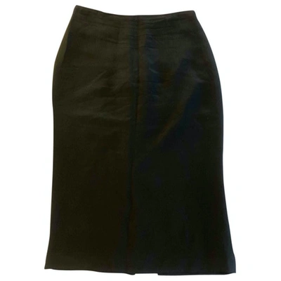 Pre-owned Etro Silk Mid-length Skirt In Black