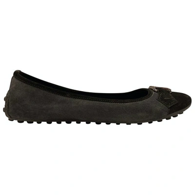 Pre-owned Louis Vuitton Ballet Flats In Anthracite