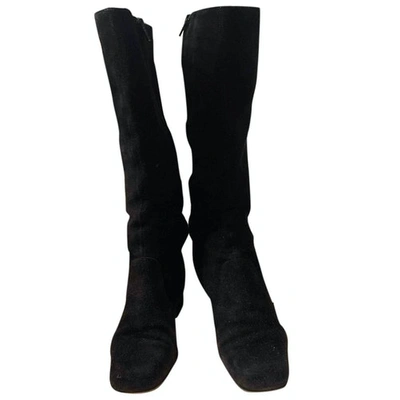 Pre-owned Ohne Titel Boots In Black