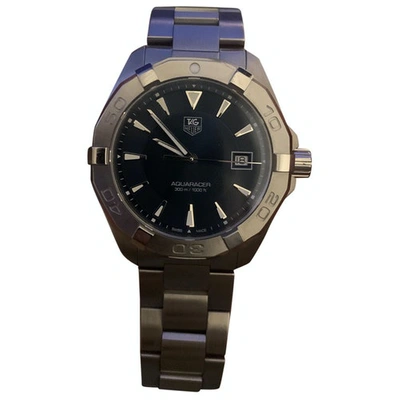 Pre-owned Tag Heuer Aquaracer  Watch In Blue
