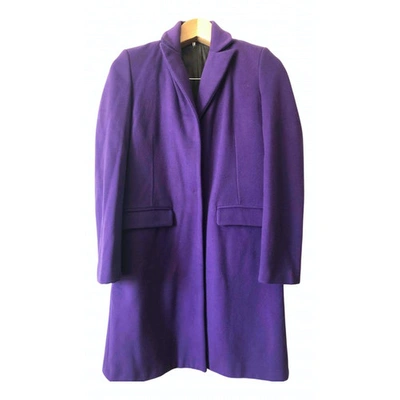 Pre-owned Liviana Conti Wool Coat In Purple