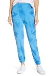 Aviator Nation Hand Dyed Sweatpant In Tie Dye Crystal Royal